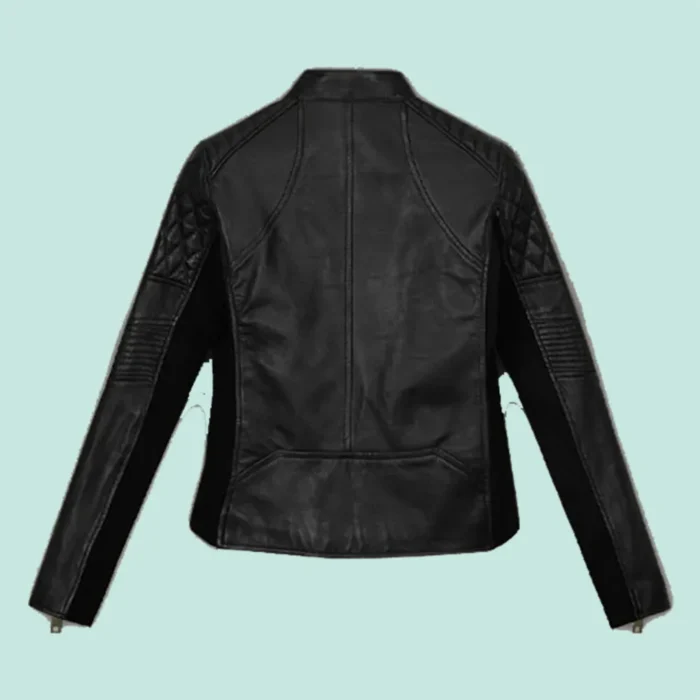 Modern Stretch Leather Jacket